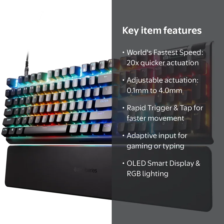 SteelSeries Apex Pro Gen 3 OmniPoint 3.0 HyperMagnetic Switches