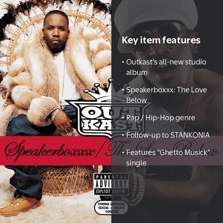 Outkast - Speakerboxxx: Love Below - Music & Performance - CD
