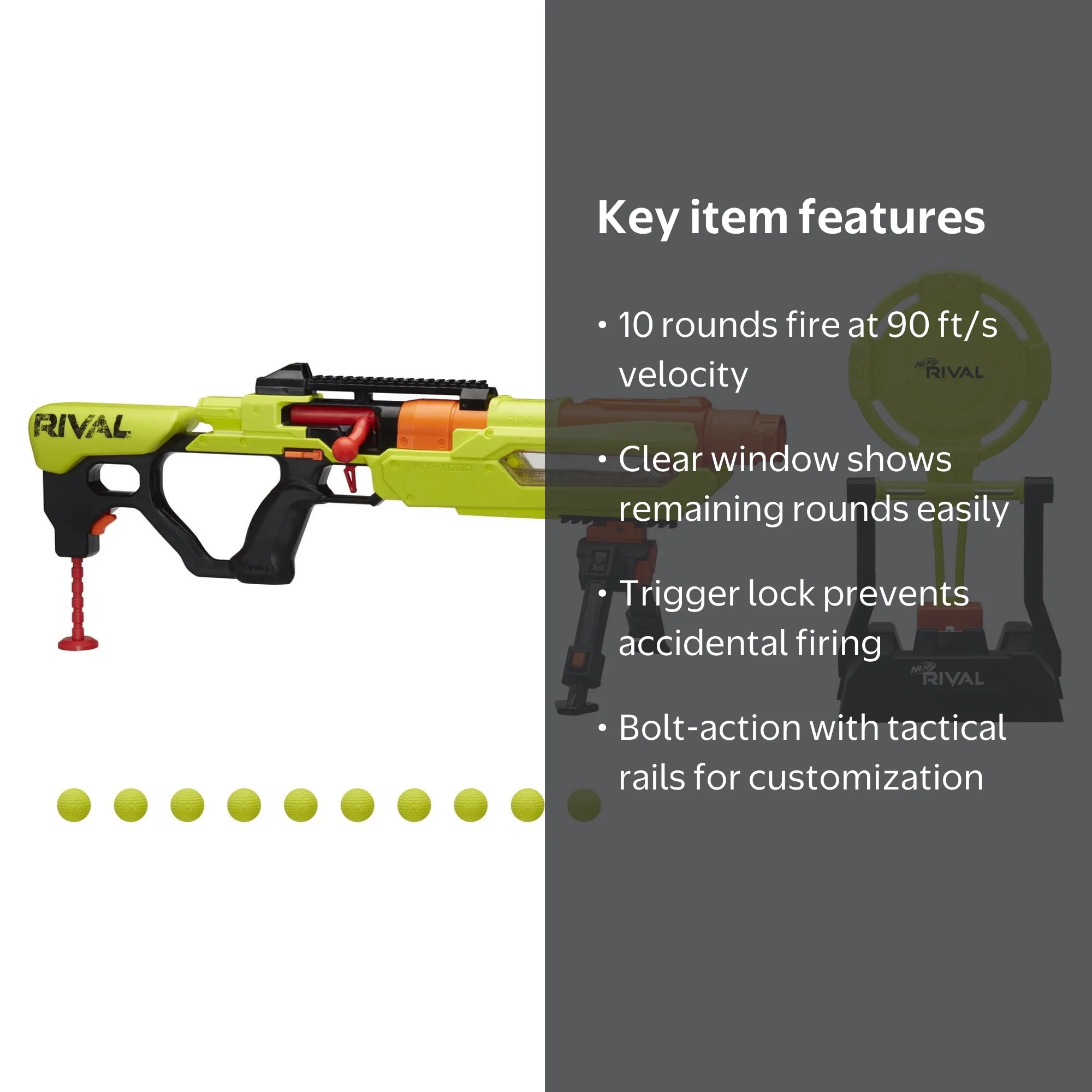 Open Box Nerf Rival Jupiter XIX-1000 Edge Series Toy Blaster with