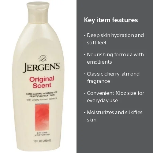 Jergens Original Moisturizes & Softens Body Lotion, Cherry Almond