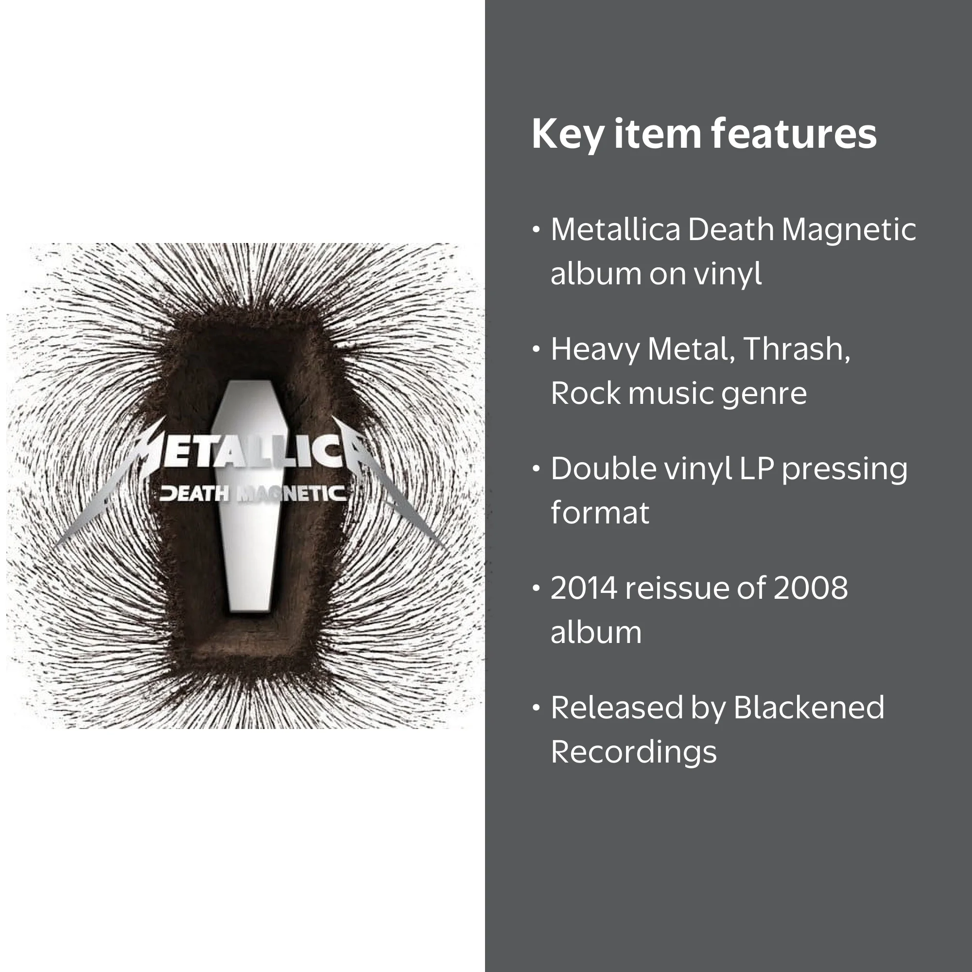 Blackened Recordings, Vinyl, Metallica - Death Magnetic - 2LP