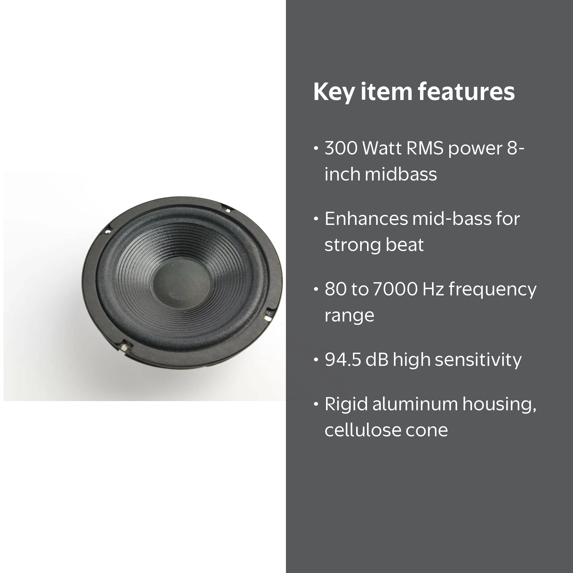 JBL 8MPRO-8 8 Inch Midbass Speaker 300 Watt Rms - Walmart.com
