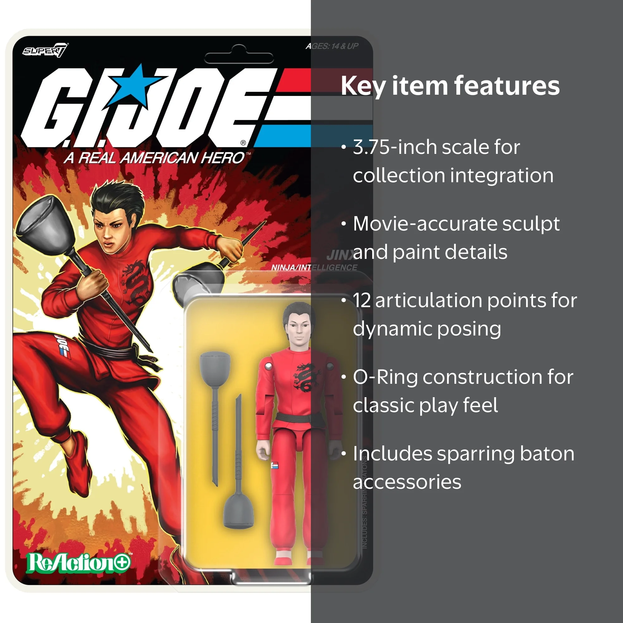 Super7 - G.I. Joe - ReAction+ Wv4 (Movie Collection) - Jinx