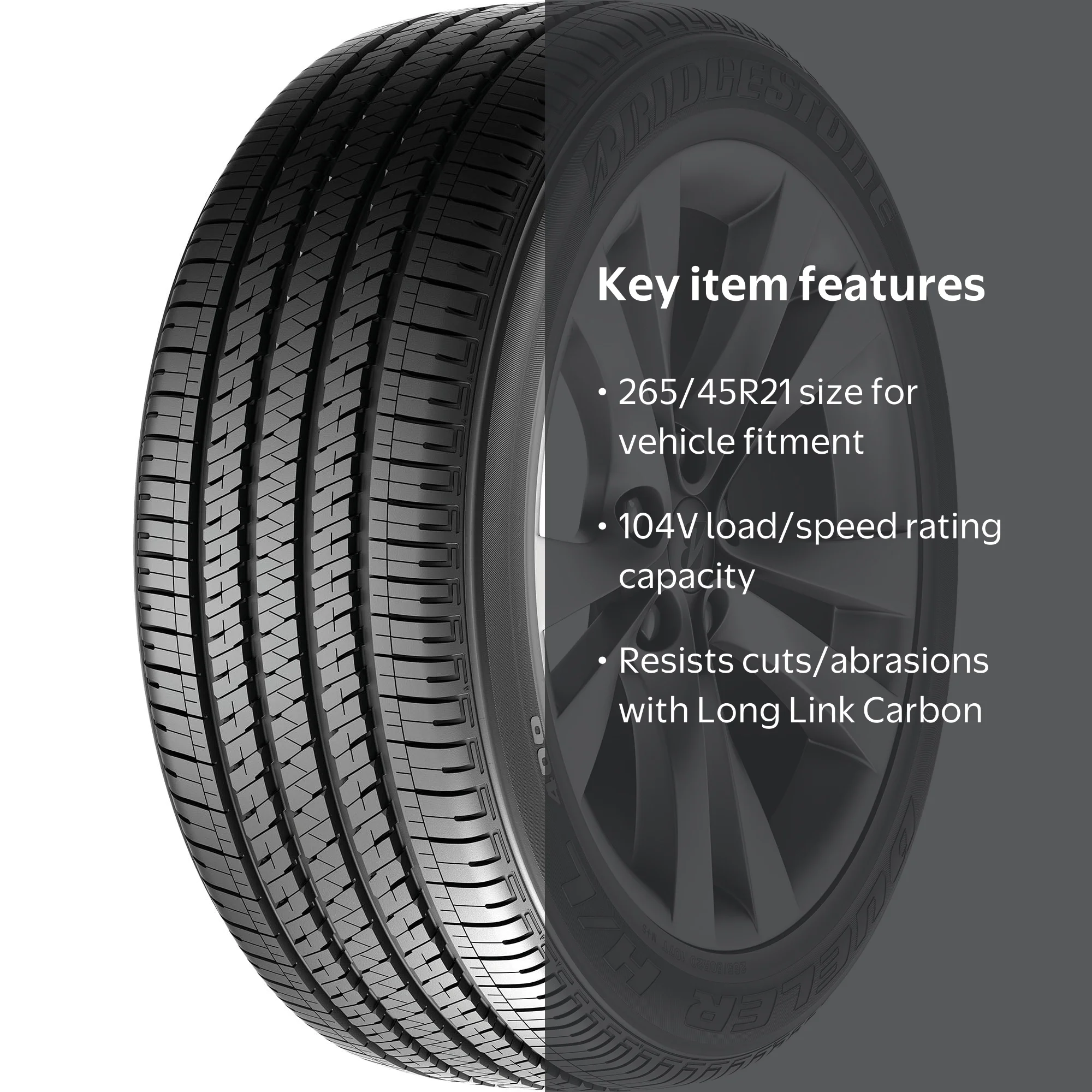 Bridgestone Dueler H/L 400 All Season 265/45R21 104V Passenger