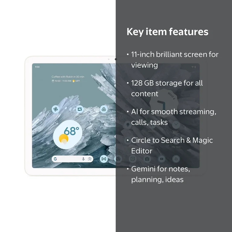 Google Pixel Tablet Android Tablet 11