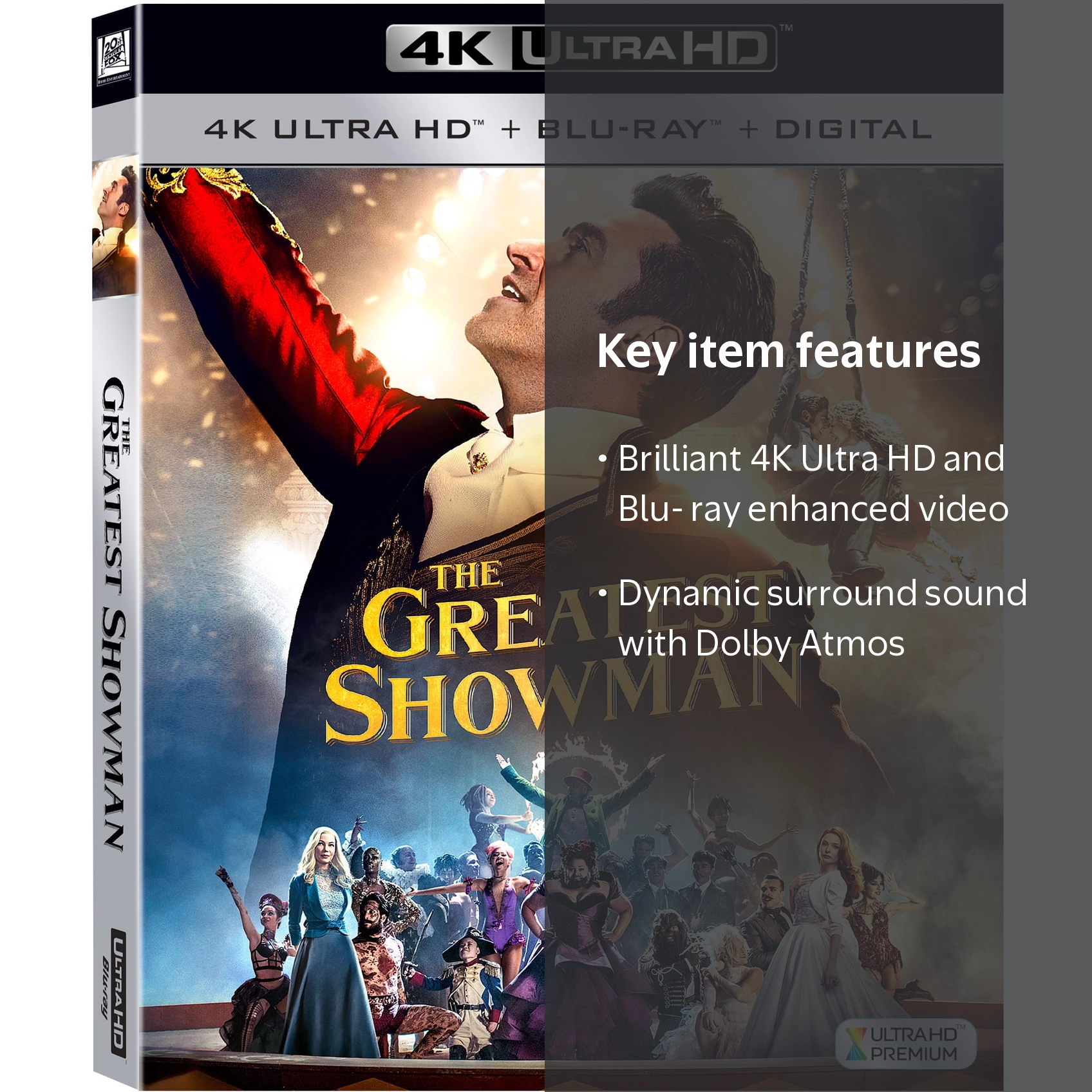 The Greatest Showman 4K Ultra HD + Blu-ray + Digital - Walmart.com