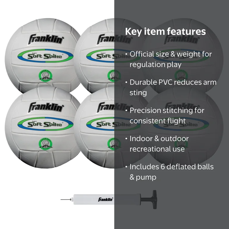 Franklin Sports Soft Spike Volleyball - Official Size - Walmart.com