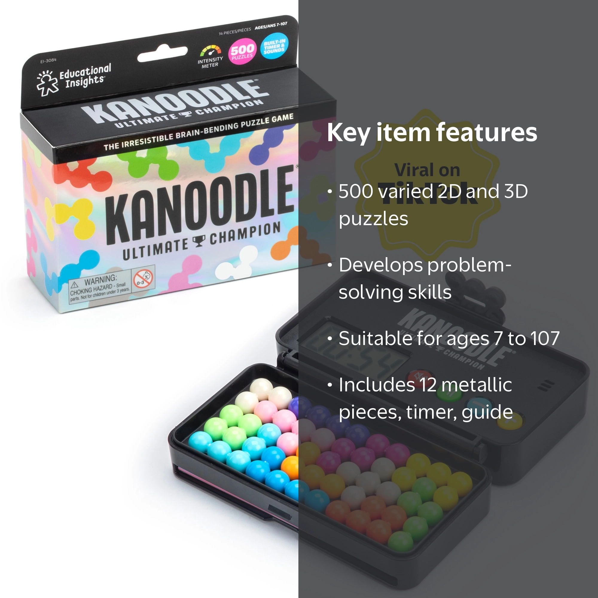 Educational Insights Kanoodle Ultimate Champion 3D, Brain Teaser