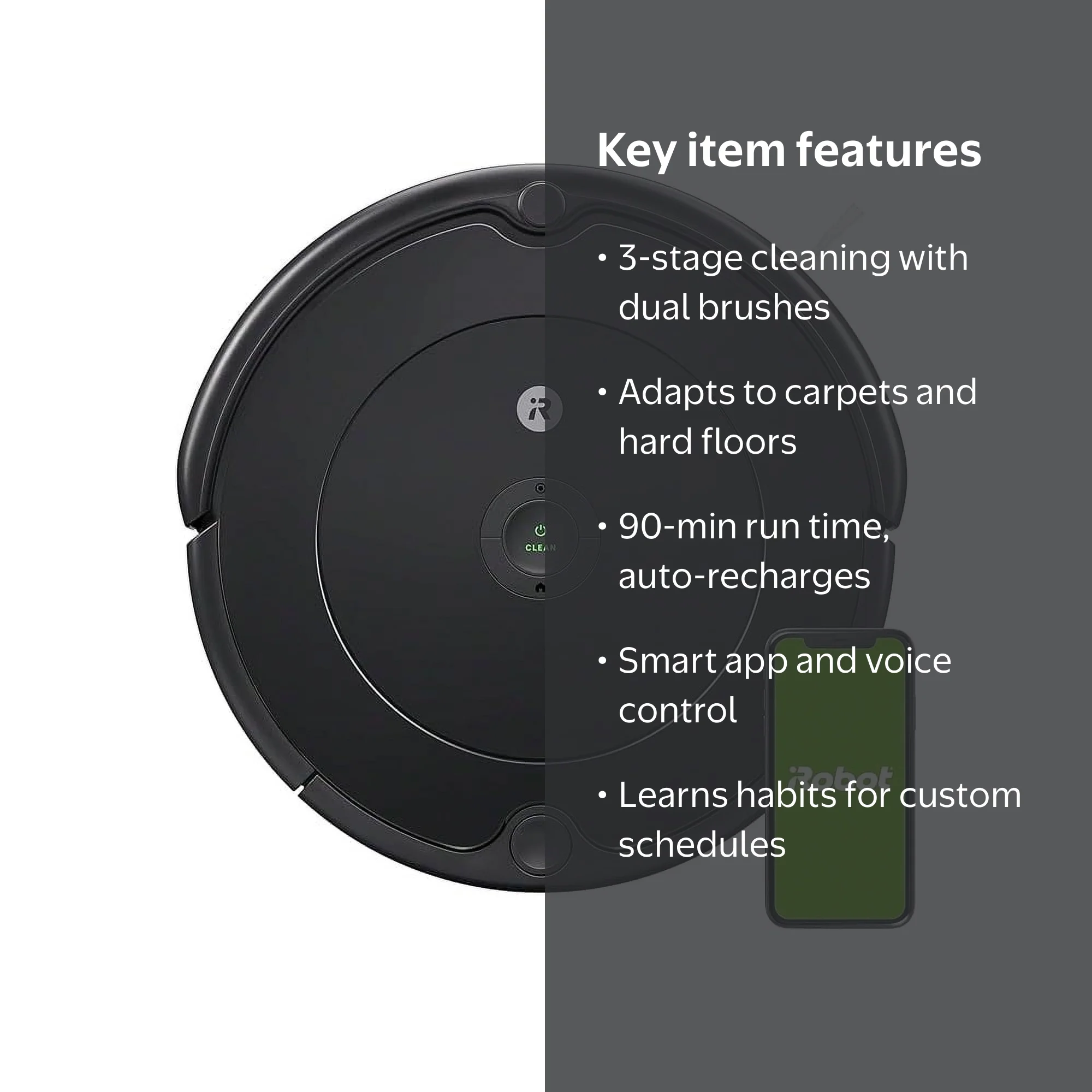 IRobot Roomba 692 Robot Vacuum - Wi-Fi Connectivity, Personalized