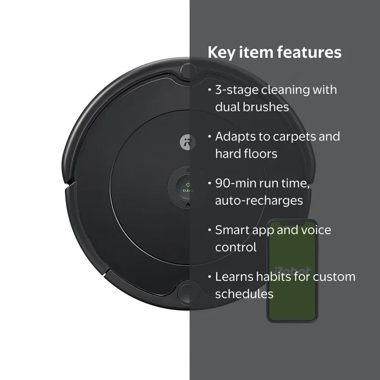 IRobot Roomba 692 Robot Vacuum - Wi-Fi Connectivity, Personalized