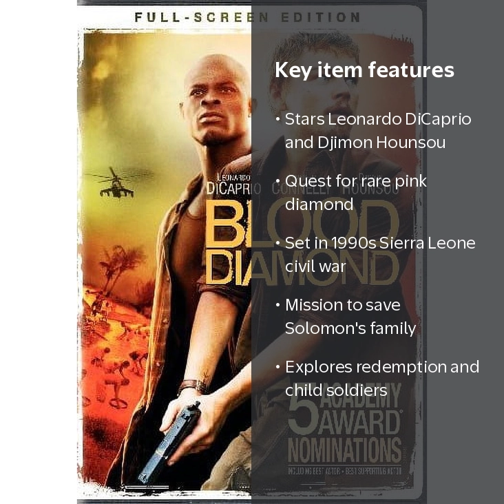 Warner Bros. Home Entertainment, DVD, Blood Diamond RRK150