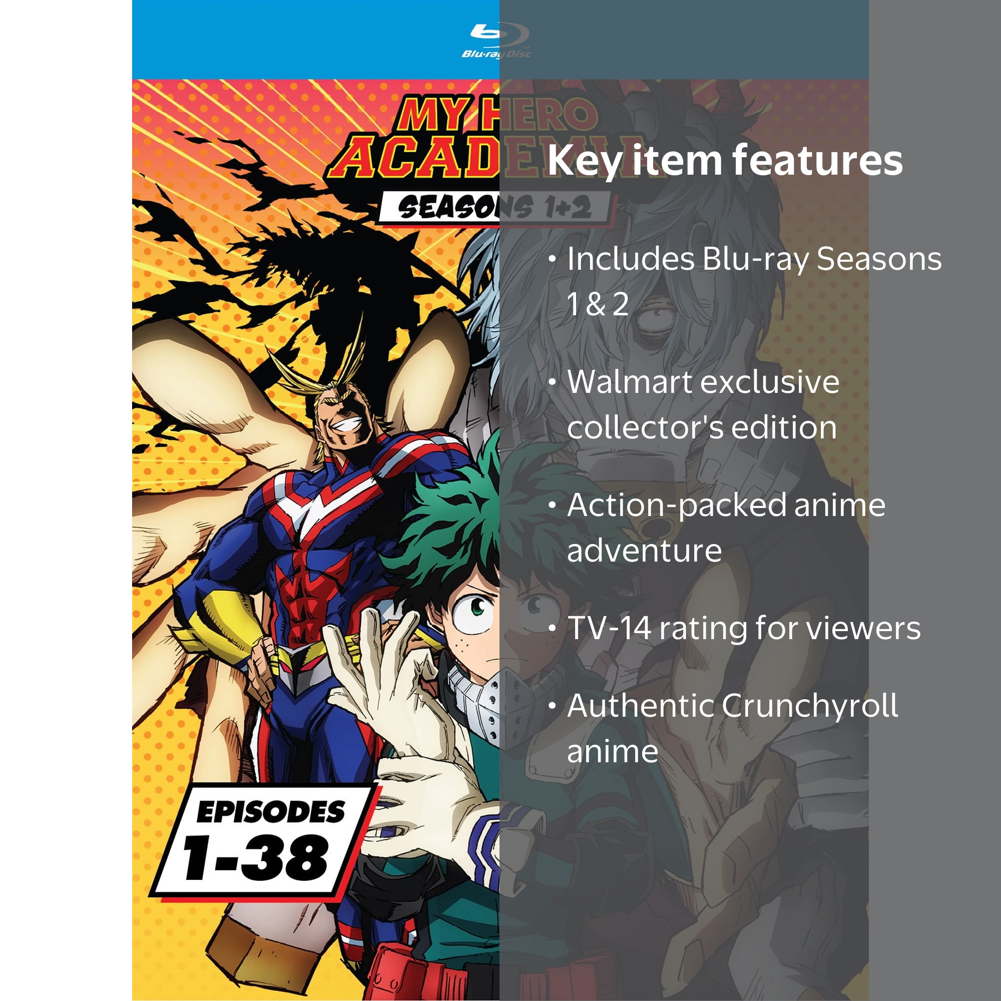 My Hero Academia: Season 1 and 2 (Blu-ray Crunchyroll) - Walmart.com