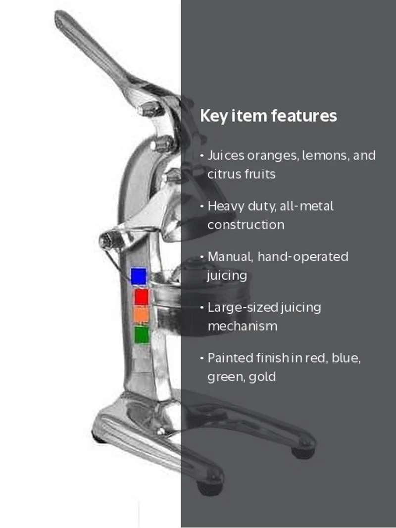 RISLONE Adobeクリーナー　2本 Alar Mexican Heavy Duty All Metal Citrus Press Juicer, Manual Hand