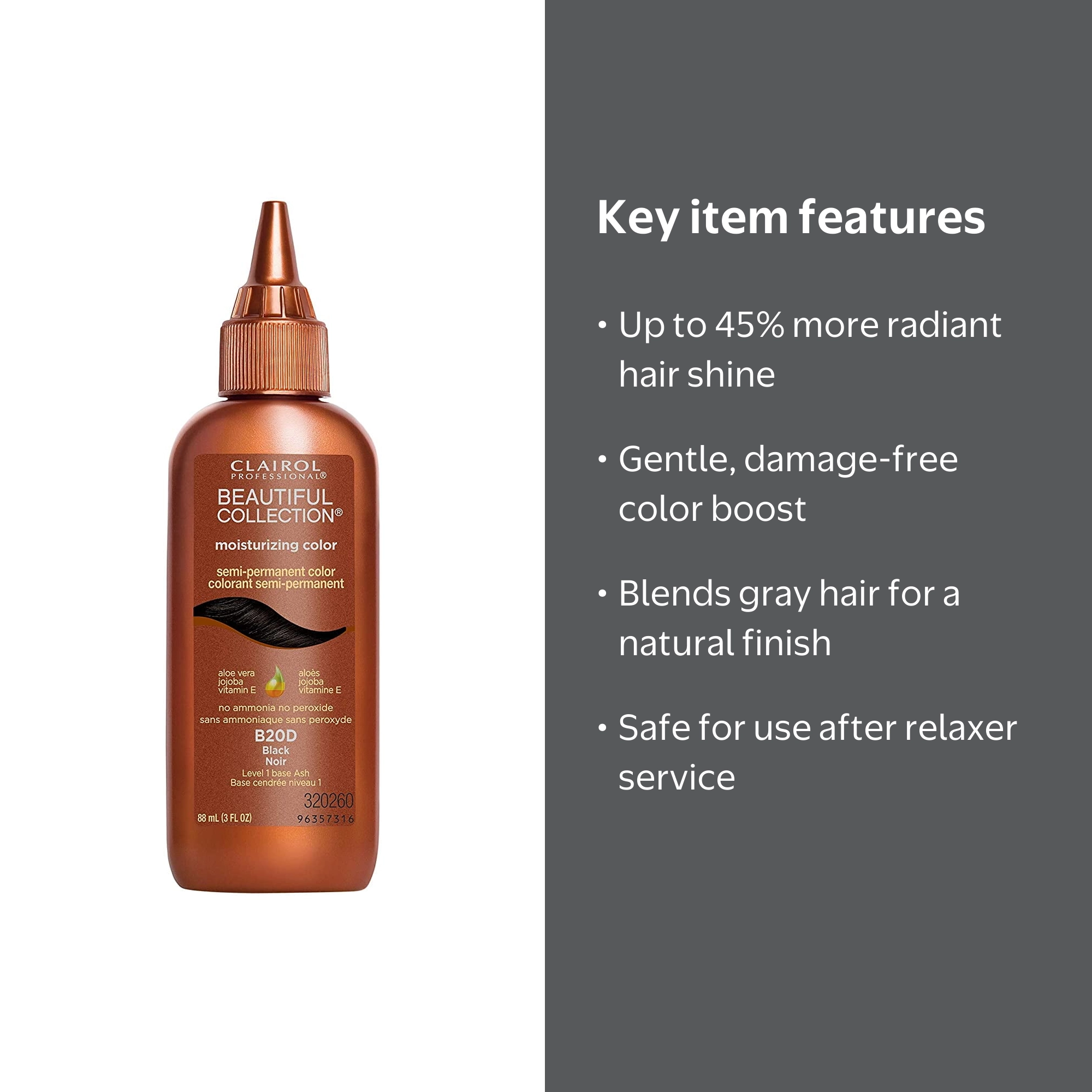 Clairol Professional Beautiful Collection Hair Color 20d Black