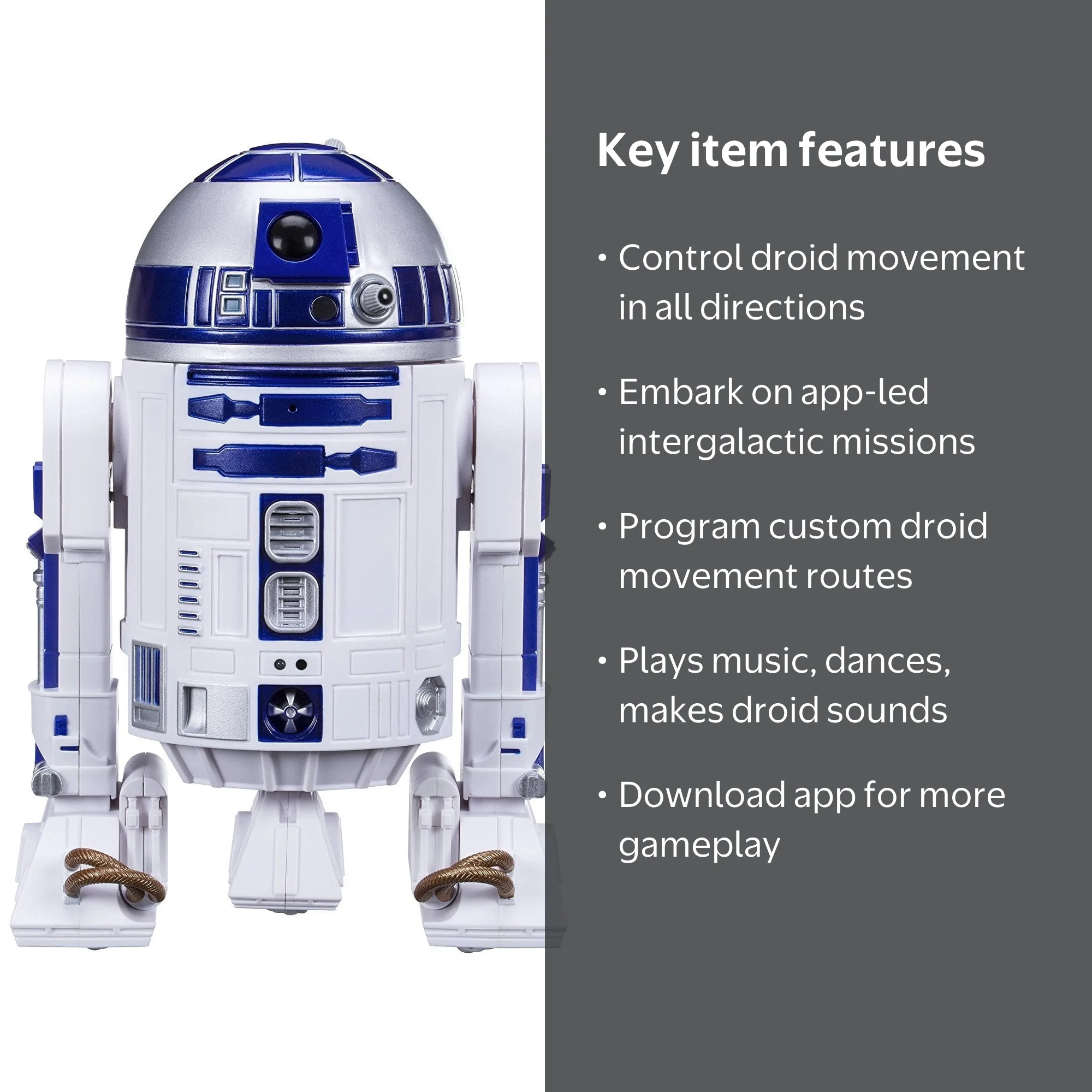 Hasbro Star Wars Smart App Enabled R2-D2 Remote Control Robot Rc