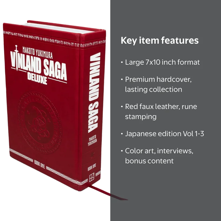 Vinland Saga Deluxe 1 Hardcover, Makoto Yukimura, Volumes 1-3