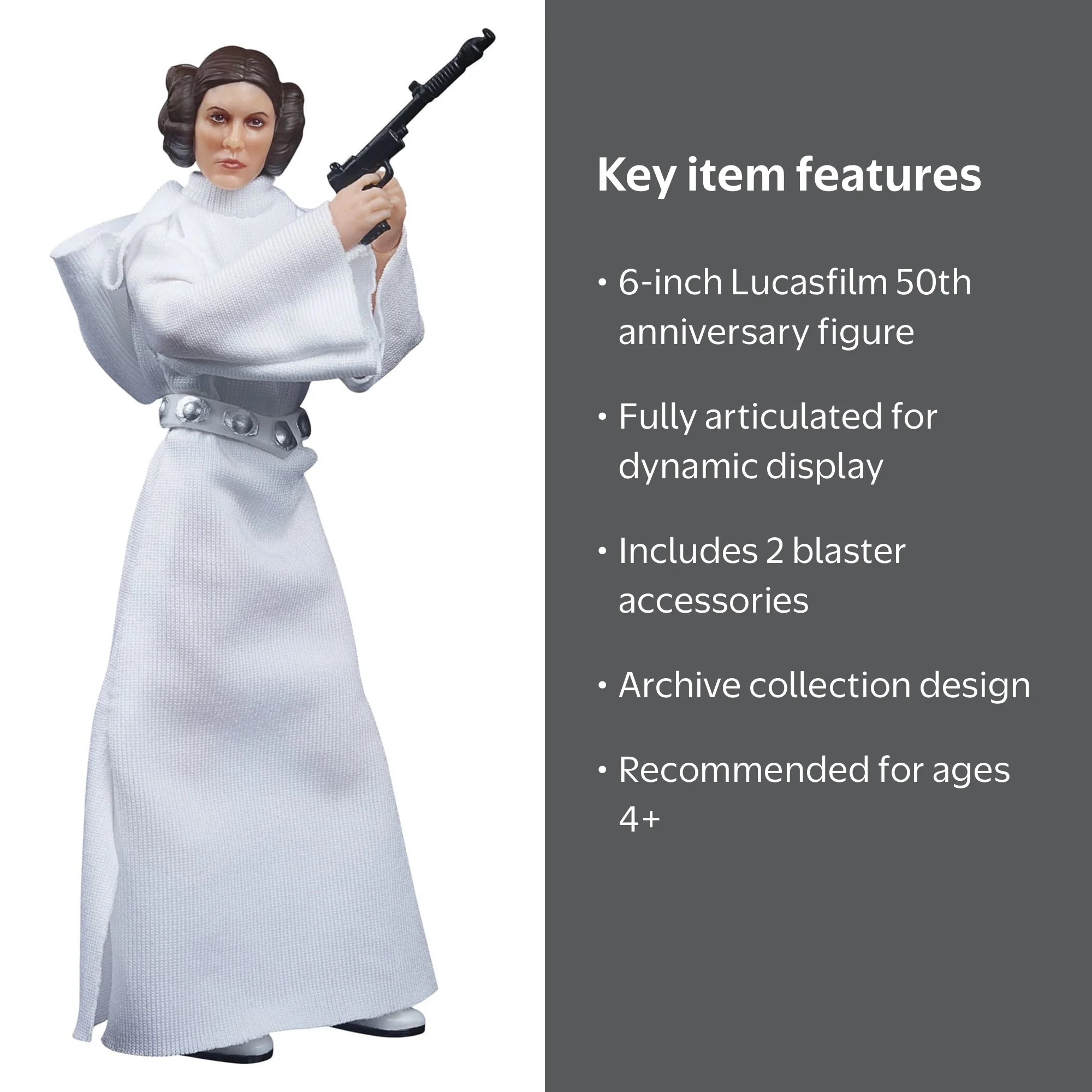 Star Wars, Action Figure, Princess Leia Organa, 10‚Äù - Walmart.com