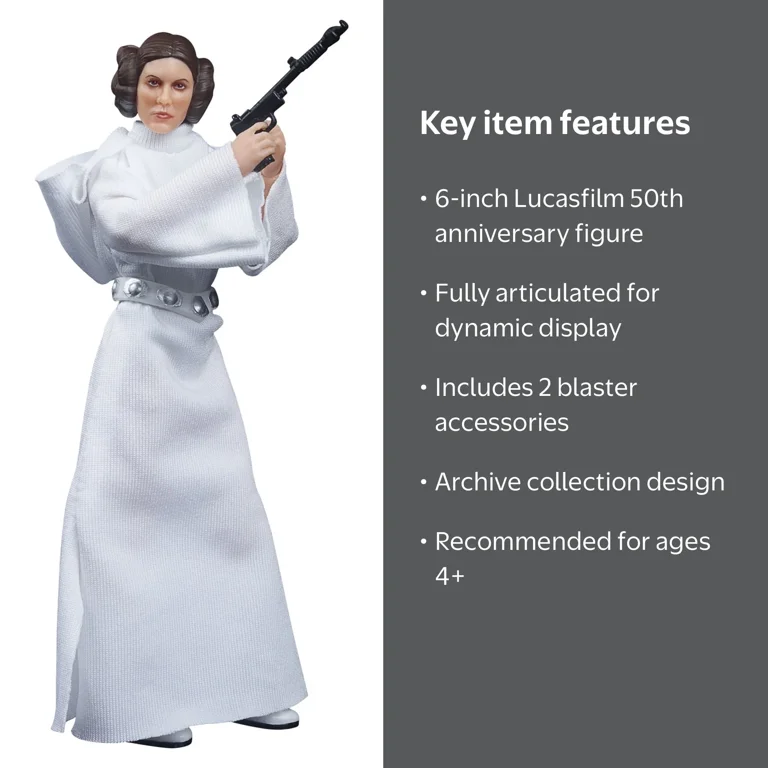 Star Wars, Action Figure, Princess Leia Organa, 10” - Walmart.com Star Wars, Action Figure, Princess Leia Organa, 10” - Walmart.com