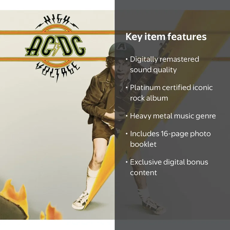 AC/DC, High Voltage, CD, Digitally Remastered, 16 Page Booklet