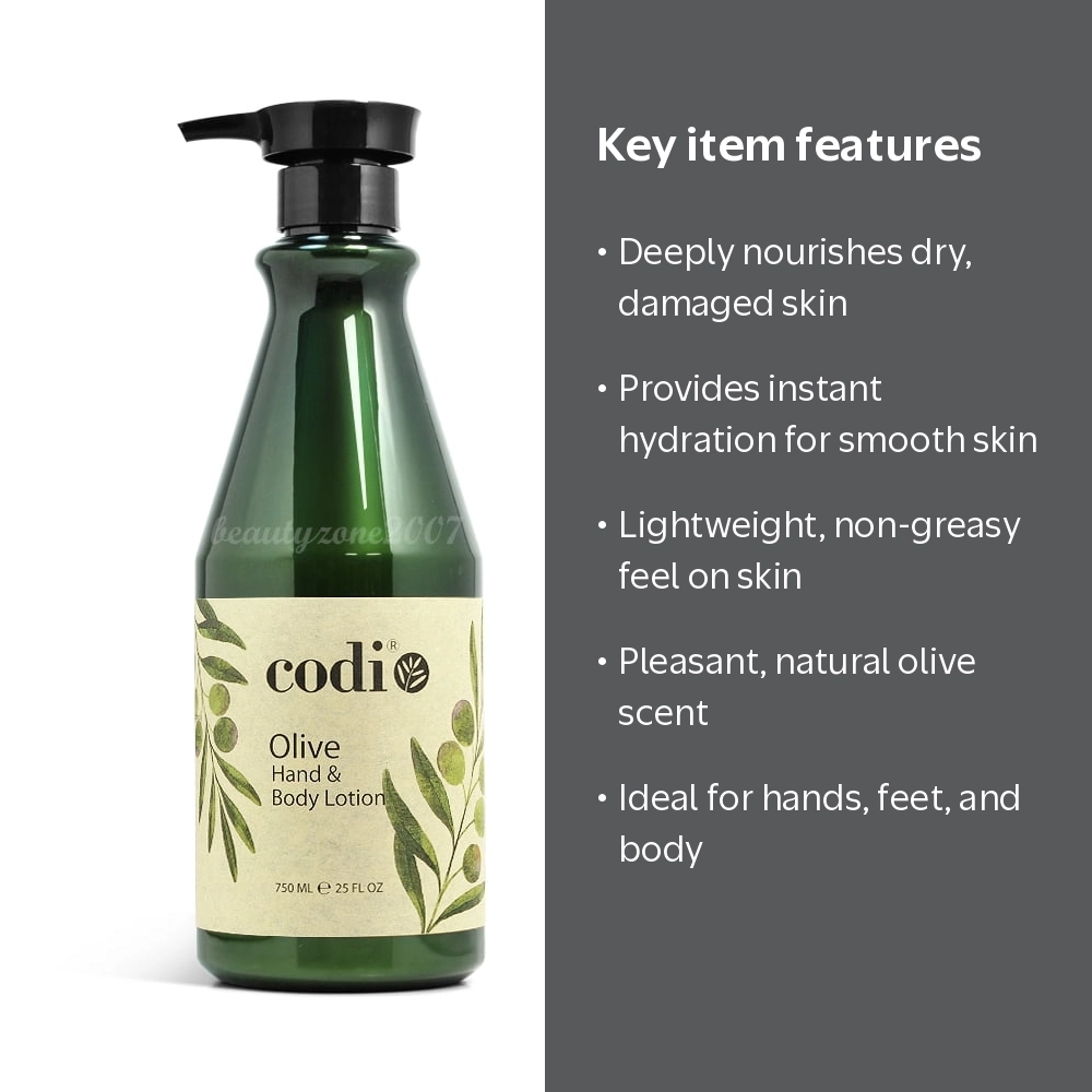 Codi Olive Intense Moisture Hand & Body Lotion, Soft Skin Oil