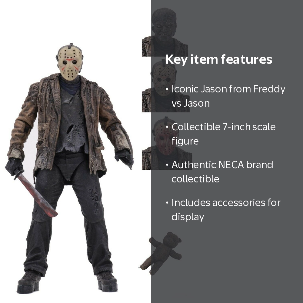 NECA, Freddy vs Jason, Ultimate Jason, 7-Inch Action Figure