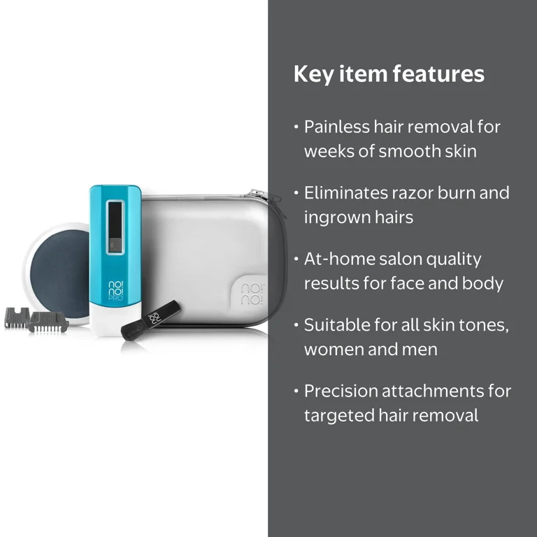 no!no! Pro Hair Removal Epilator, Painless for All Skin Tones