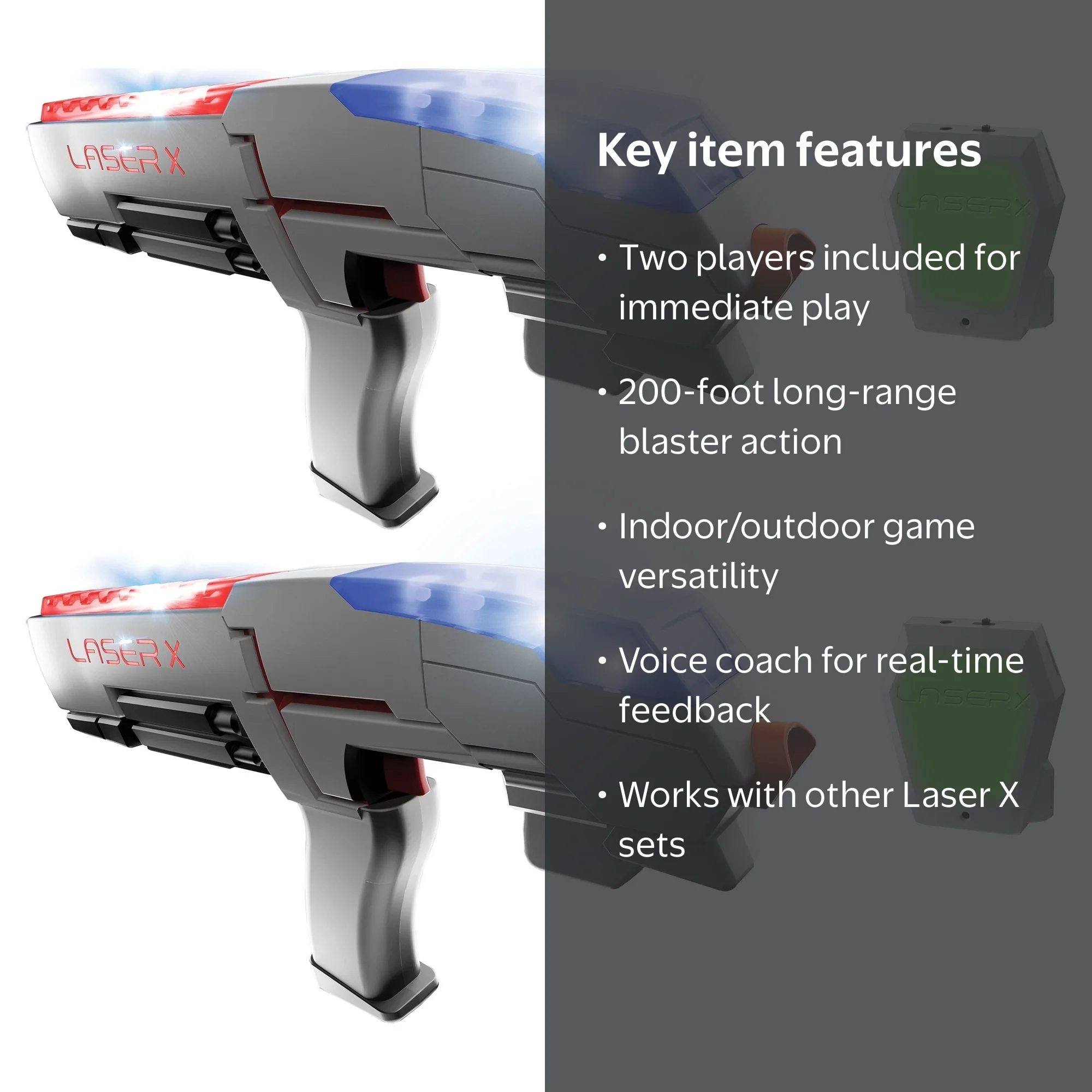 Laser X, Laser Tag Blaster Double Set, Recommended Ages 6+