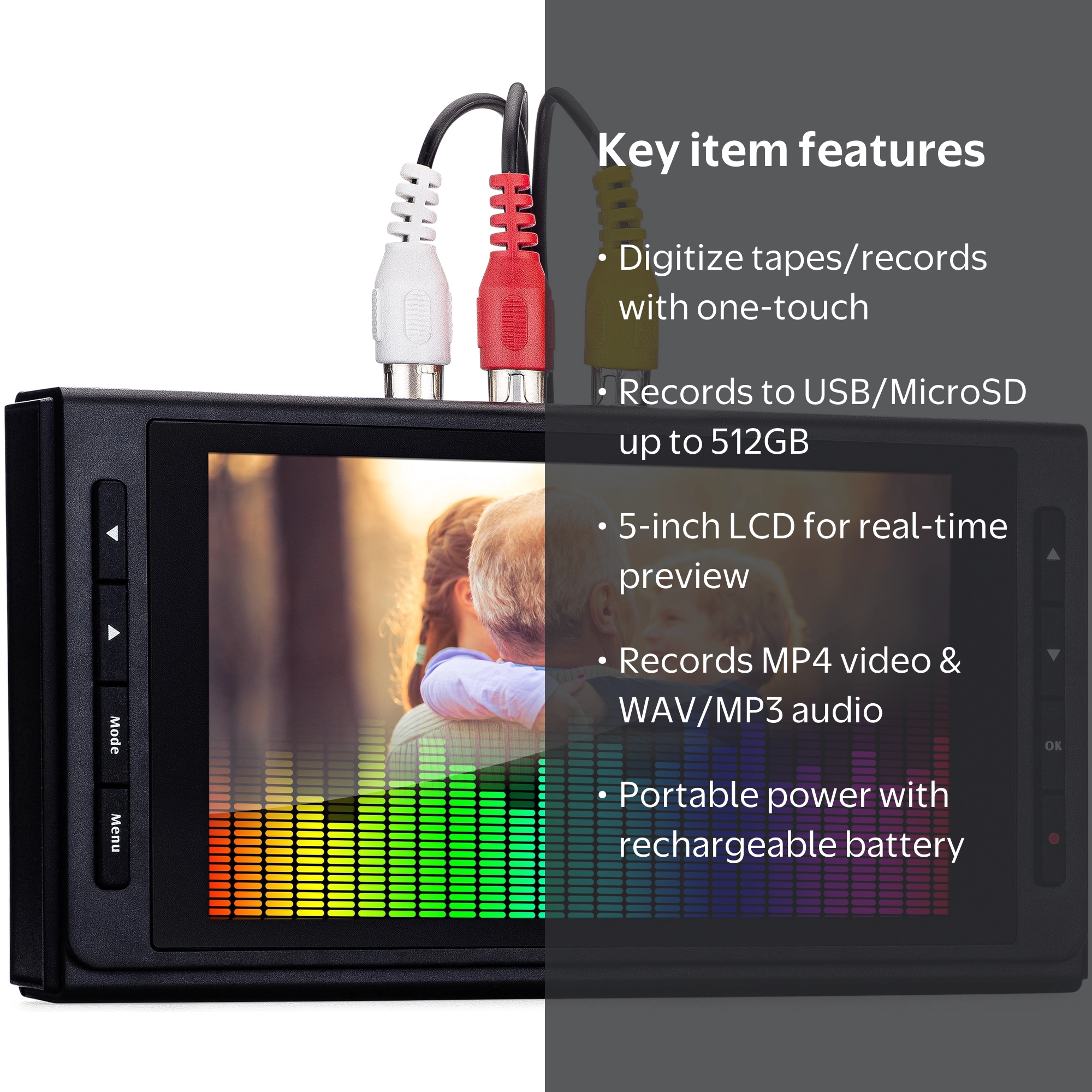 ClearClick Video to Digital Converter 3.0, Record VHS, Hi8