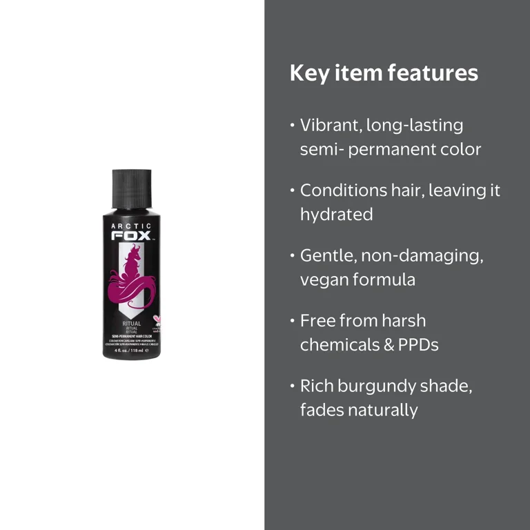 Arctic Fox Vegan and Cruelty-Free Semi-Permanent Hair Color Dye (4