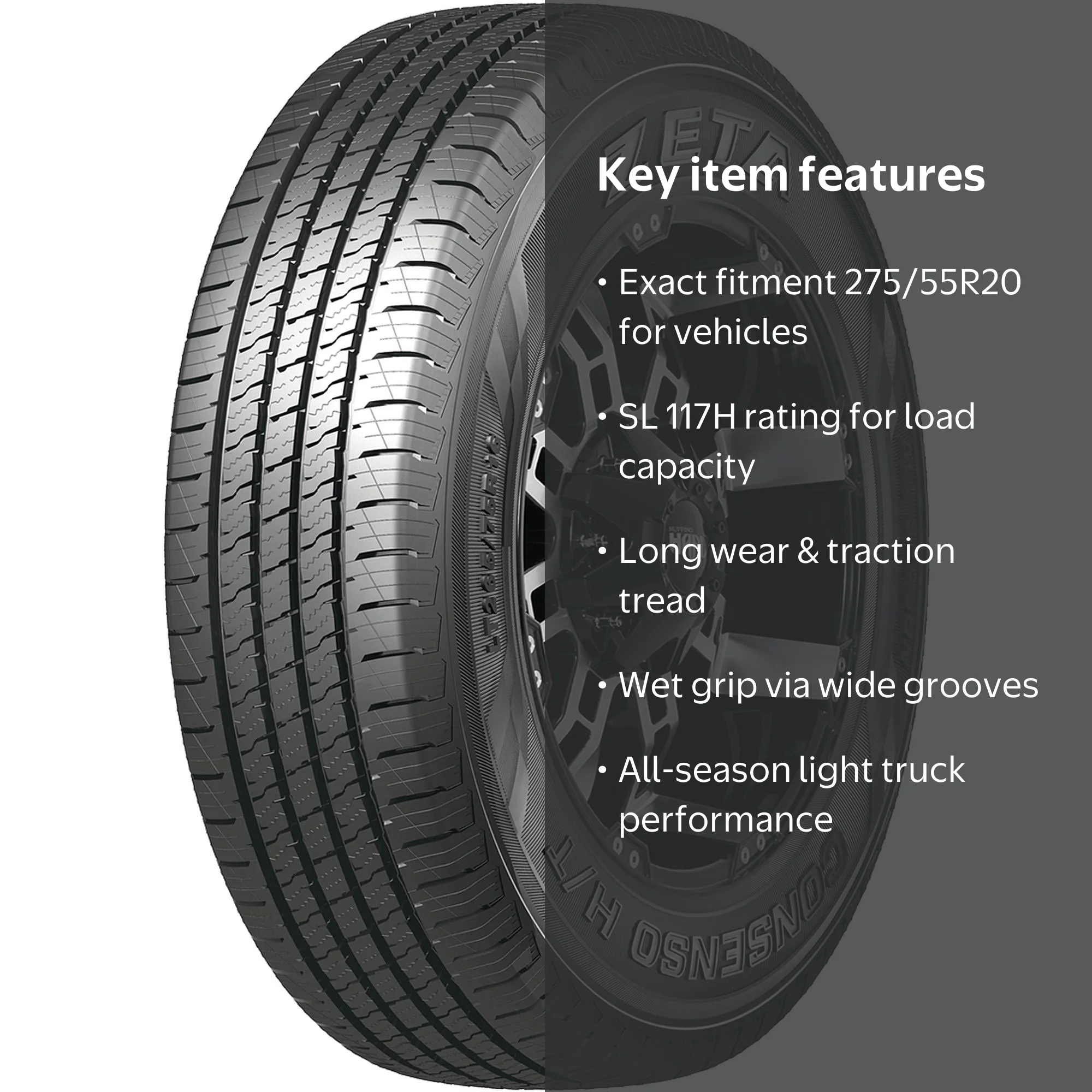 Zeta Consenso H/T All Season 275/55R20 117H Passenger Tire