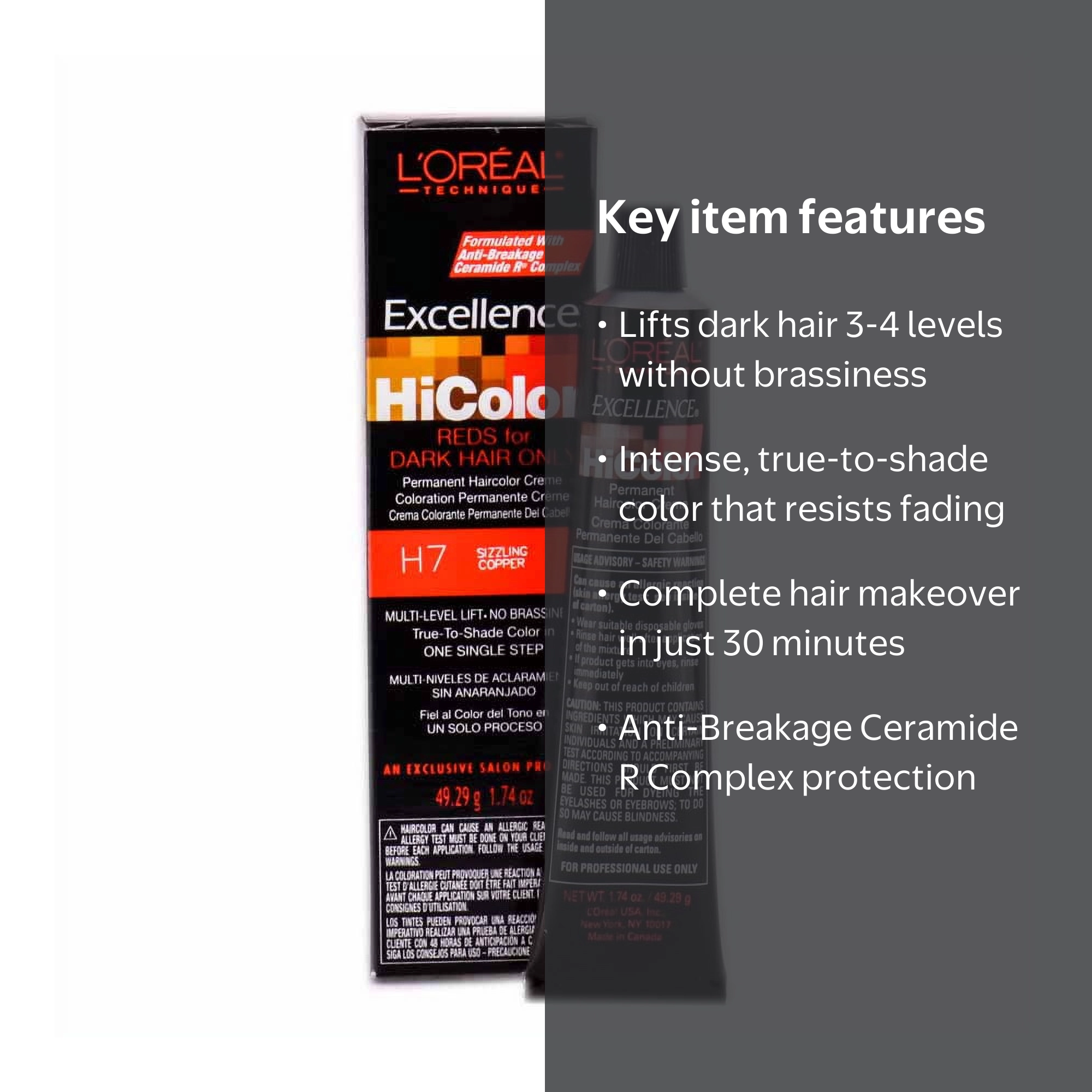 L'Oreal Paris Excellence HiColor 1.7 oz Permanent Hair Color for