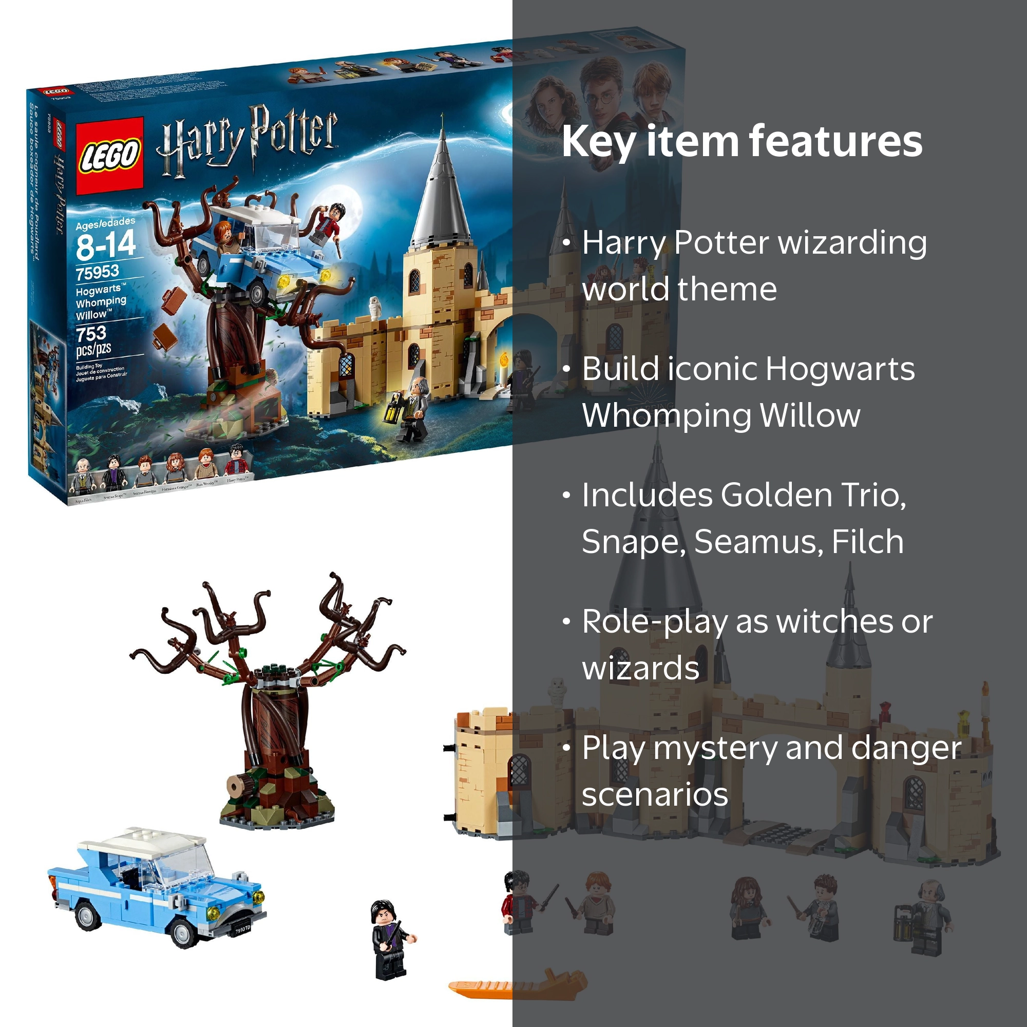 LEGO Harry Potter Magical Hogwarts Whomping Willow Set 75953 (753
