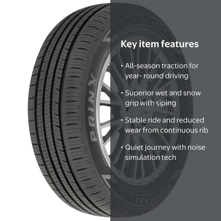 Prinx, Passenger Tire, 235/65R18 106H, All Season Black - Walmart.com