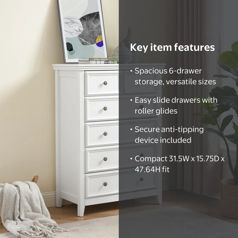 wayfair white dresser Alpine Furniture 7 Drawer 47.25 W x 15.75 D x 30.51 H. Marizela 55'' W 7 -