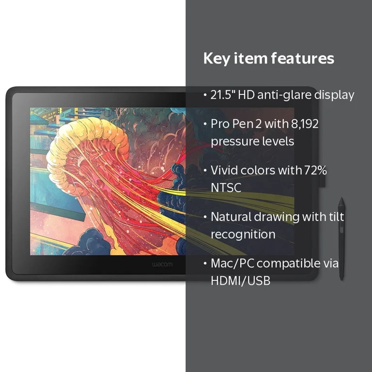 Wacom Cintiq 22 Drawing Tablet with HD Screen Graphic Monitor 8192