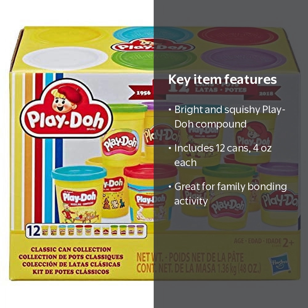 Play-Doh Retro Compound Variety Pack - 12 Classic Non-Toxic