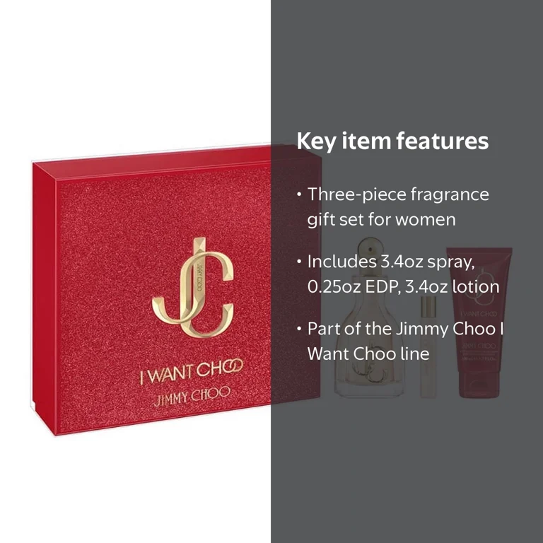 Jimmy Choo I Want Choo Women's 3 pcs Perfume Gift Set (3.4 Eau De