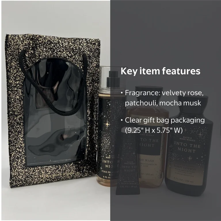 Bath & Body Works Into the Night Gift Bag Set - Fine Fragrance
