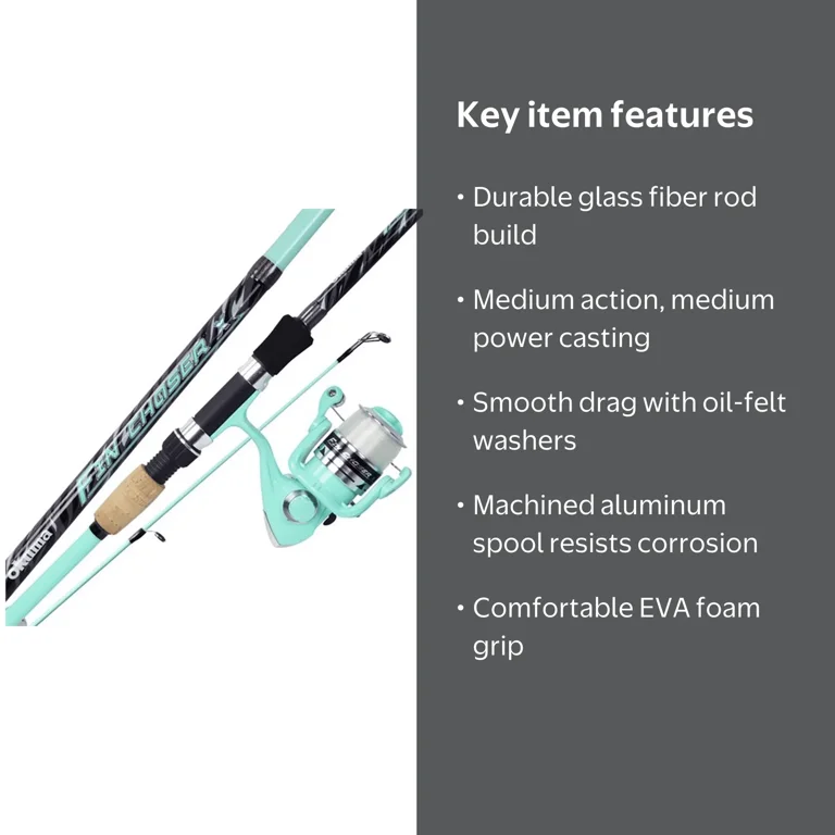 Okuma Fin Chaser X Series Spinning Rod and Reel Combo, 7'0
