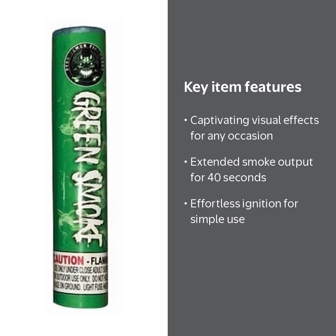 King of Sparklers Green Smoke Bomb Halloween Party Gender Reveal