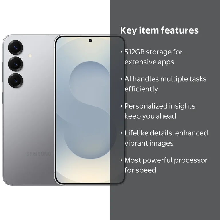 Verizon Samsung Galaxy S25 Plus Silver Shadow 512 GB - Walmart.com