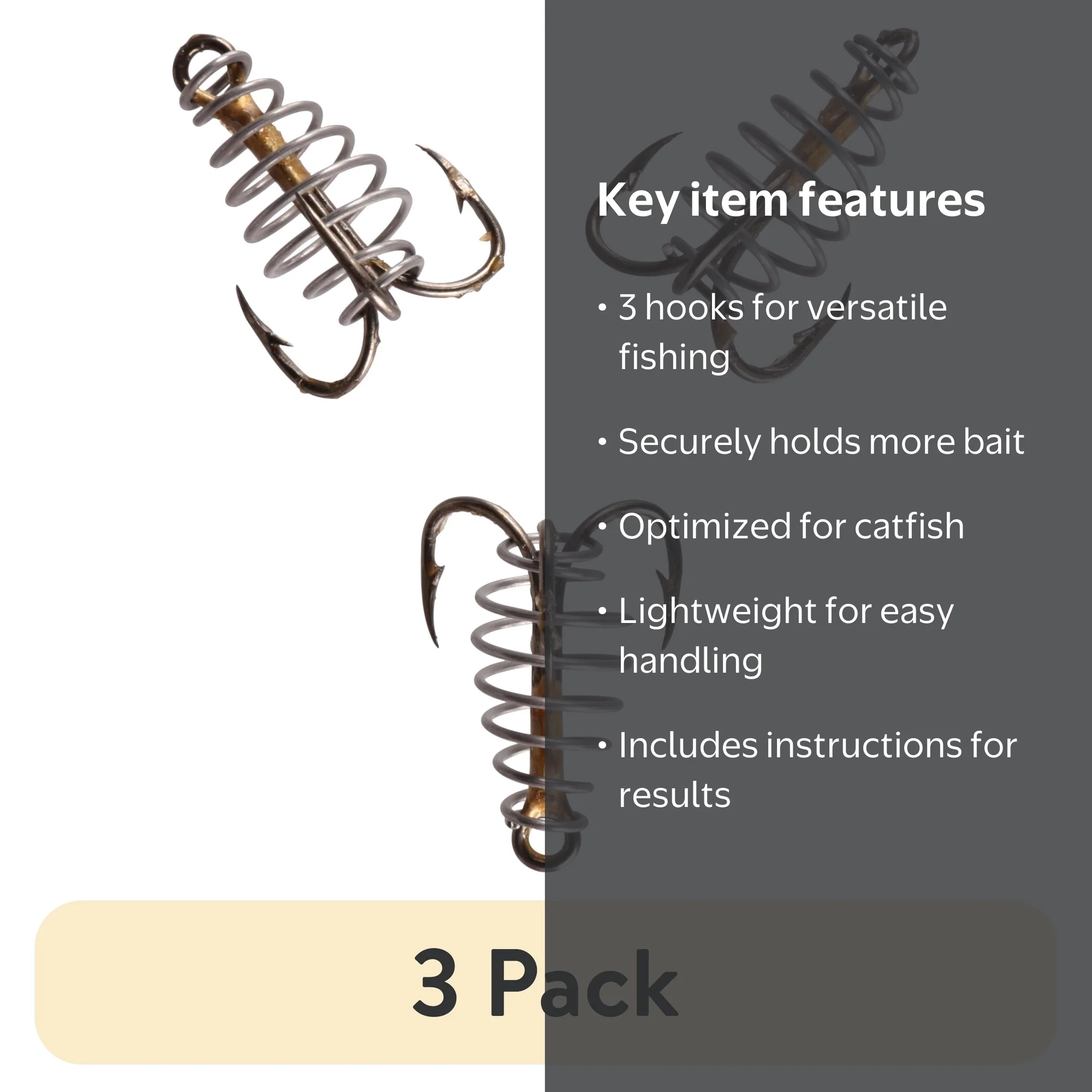 4 prong fishing hook Decoy Quattro X-S51 Quad 45 Treble Hooks are crafted with a deep V Shark Rigs Stainless Steel Fishing