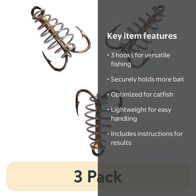 4 of fishing hooks Decoy Quattro X-S51 Quad Hook 4# Metal fishing hooks Choosing the right hook -