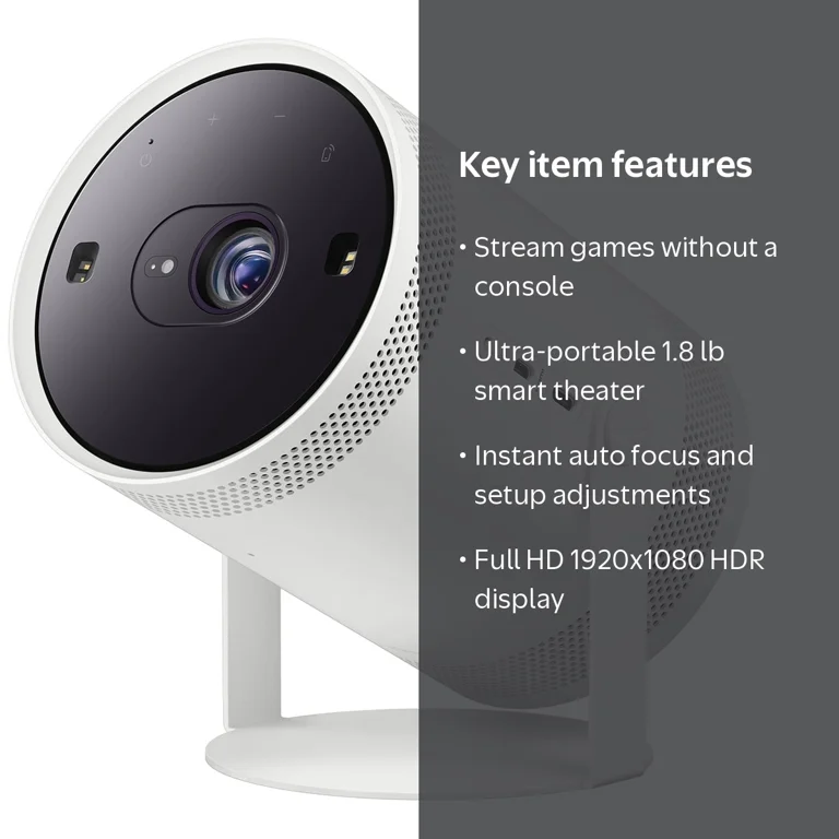 Samsung, Portable Smart Projector, SP-LFF3CLAXXZA, 30 to 100 inch