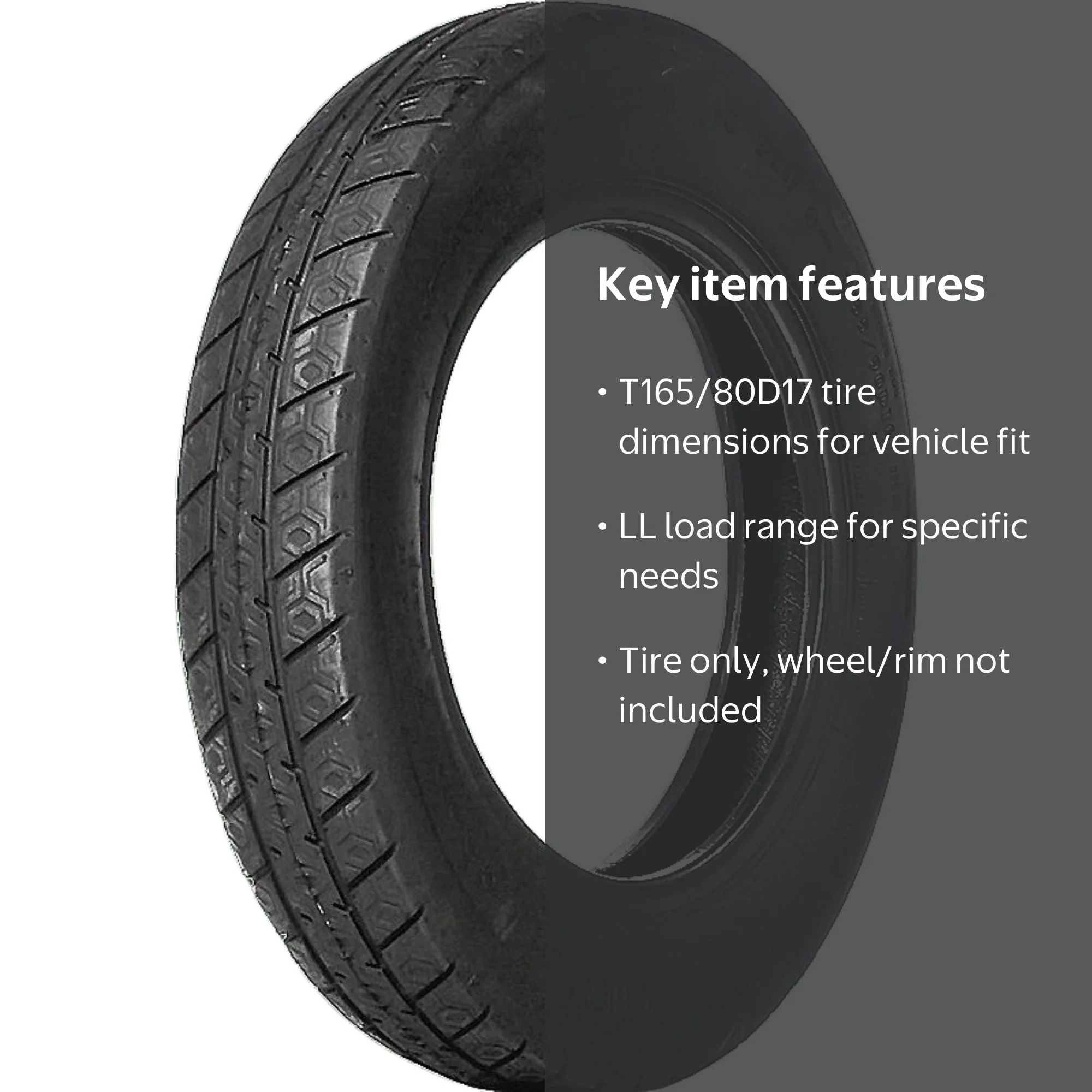 Goodyear Convenience Spares T165/80D17 104M LL Temp Spare Tire