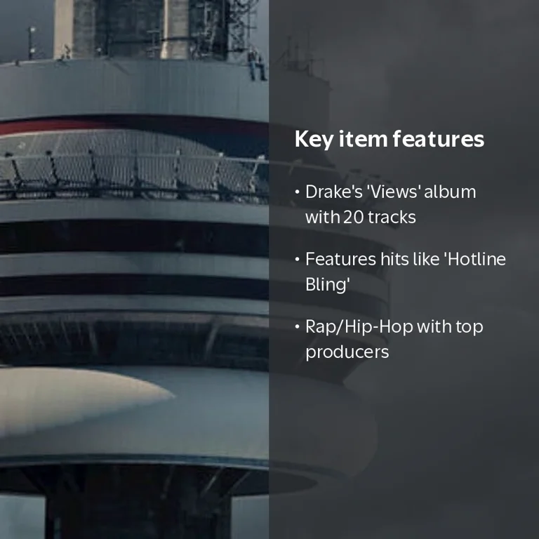 Drake - Views Vinyl LP - Grammy Winning Rap/Hip-Hop Album