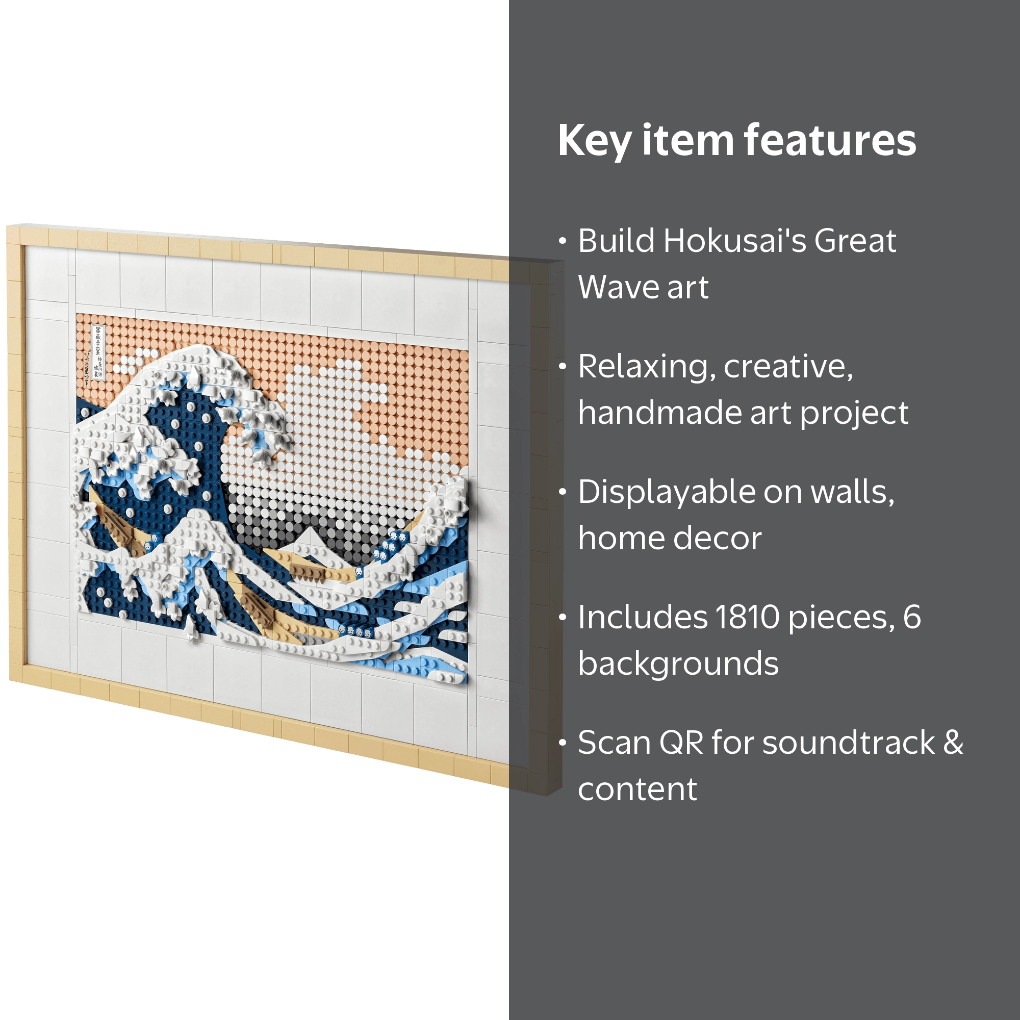 LEGO Art The Great Wave by Hokusai Interlocking Block Building Set