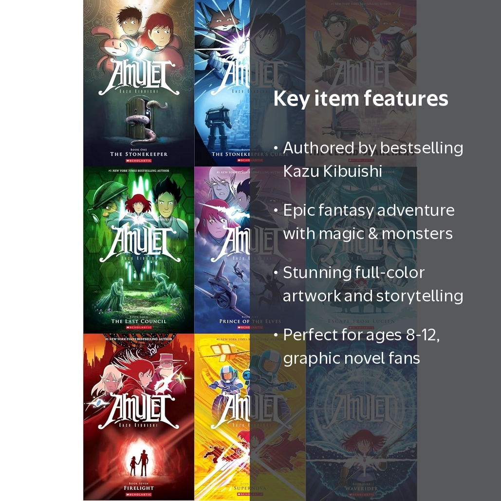 Amulet: The Complete Graphic Novel Series (Books 1–9) by Kazu