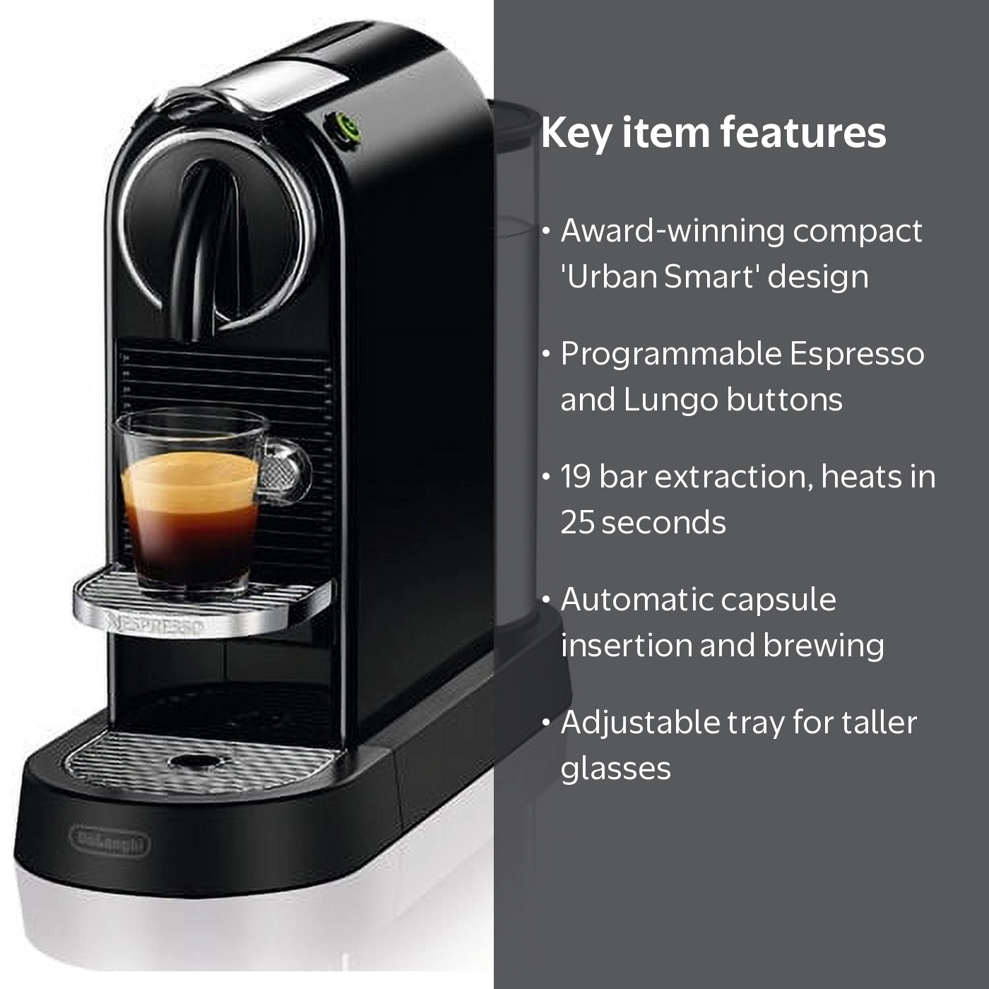 Nespresso CitiZ Espresso Machine by De'Longhi, Black - Walmart.com