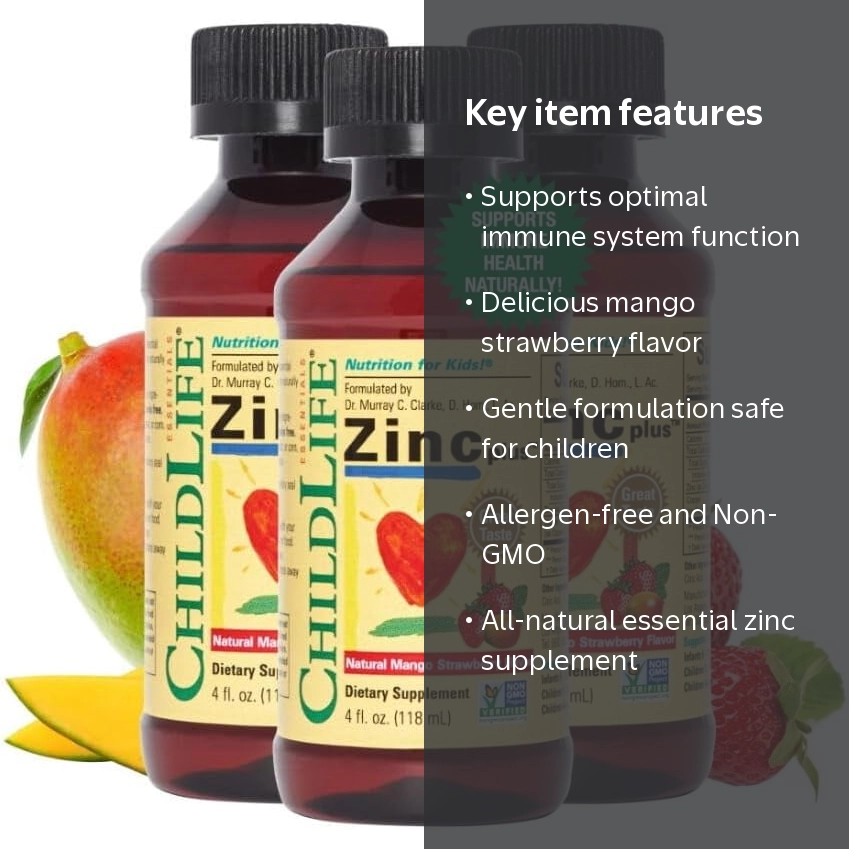 ChildLife Essentials Liquid Zinc Plus - Immune Support for Kids